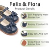 image:imageFelix amp Flora Toddler Little Girl Mary Jane Dress Shoes  Ballet Flats for Easter Flower Girl Party School ShoesB439navy Blue