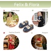 image:imageFelix amp Flora Toddler Little Girl Mary Jane Dress Shoes  Ballet Flats for Easter Flower Girl Party School ShoesB439navy Blue