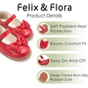 image:imageFelix amp Flora Toddler Little Girl Mary Jane Dress Shoes  Ballet Flats for Easter Flower Girl Party School ShoesB439red