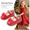 image:imageFelix amp Flora Toddler Little Girl Mary Jane Dress Shoes  Ballet Flats for Easter Flower Girl Party School ShoesB439red