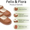 image:imageFelix amp Flora Toddler Little Girl Mary Jane Dress Shoes  Ballet Flats for Easter Flower Girl Party School ShoesB440brown