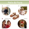 image:imageFelix amp Flora Toddler Little Girl Mary Jane Dress Shoes  Ballet Flats for Easter Flower Girl Party School ShoesB440brown