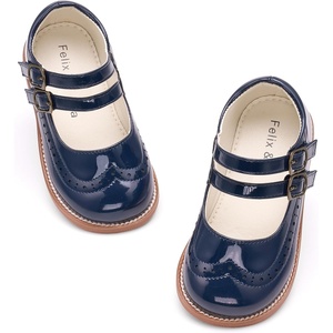 image:imageFelix amp Flora Toddler Girl Mary Jane Dress Shoes  School Oxford Flats for Girl Party ShoesB441navy Blue