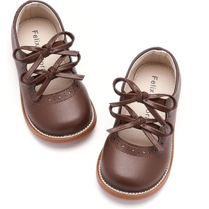 image:imageFelix amp Flora Toddler Little Girl Mary Jane Dress Shoes  Ballet Flats for Easter Flower Girl Party School ShoesB433brown