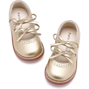 image:imageFelix amp Flora Toddler Little Girl Mary Jane Dress Shoes  Ballet Flats for Easter Flower Girl Party School ShoesB433gold