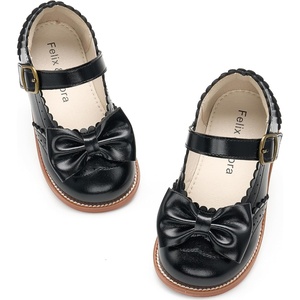 image:imageFelix amp Flora Toddler Little Girl Mary Jane Dress Shoes  Ballet Flats for Easter Flower Girl Party School ShoesB439black
