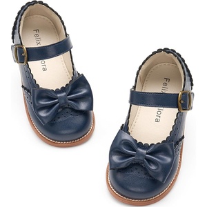 image:imageFelix amp Flora Toddler Little Girl Mary Jane Dress Shoes  Ballet Flats for Easter Flower Girl Party School ShoesB439navy Blue
