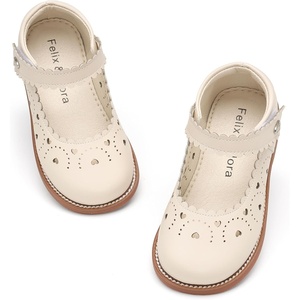 image:imageFelix amp Flora Toddler Little Girl Mary Jane Dress Shoes  Ballet Flats for Easter Flower Girl Party School ShoesB440beige