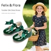 image:imageFelix amp Flora Toddler Flower Girl Dress Shoes  Girl Ballet Flats Party School Shoes WeddingB821green
