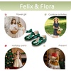 image:imageFelix amp Flora Toddler Flower Girl Dress Shoes  Girl Ballet Flats Party School Shoes WeddingB821green