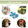 image:imageFelix amp Flora Toddler Flower Girl Dress Shoes  Girl Ballet Flats Party School Shoes WeddingB821princess Blue