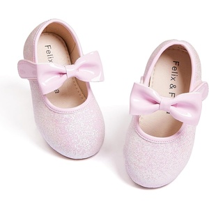 image:imageFelix amp Flora Toddler Little Girls Dress Shoes  Flower Girls Mary Jane Flats Ballet Shoes Party WeddingB810gl Pink