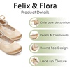 image:imageFelix amp Flora Girls Toddler Little Ballet Shoes  Flower Girls Mary Jane Flats Dress Shoes Party WeddingB836light Gold