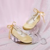image:imageFelix amp Flora Girls Toddler Little Ballet Shoes  Flower Girls Mary Jane Flats Dress Shoes Party WeddingB836light Gold