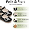 image:imageFelix amp Flora Toddler Flower Girl Dress Shoes  Baby Girl Ballet Mary Jane Flats for Party School WeddingB902pl Black