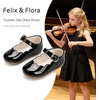 image:imageFelix amp Flora Toddler Flower Girl Dress Shoes  Baby Girl Ballet Mary Jane Flats for Party School WeddingB902pl Black