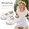 image:imageFelix amp Flora Toddler Girl Dress Shoes  Flower Girl Ballet Flats School Wedding PartyBf34pearl White