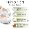 image:imageFelix amp Flora Toddler Girl Dress Shoes  Flower Girl Ballet Flats School Wedding PartyBf34pearl White