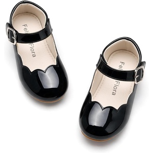 image:imageFelix amp Flora Toddler Flower Girl Dress Shoes  Baby Girl Ballet Mary Jane Flats for Party School WeddingB902pl Black