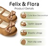 image:imageFelix amp Flora Toddler Flower Girl Dress Shoes  Girl Ballet Flats Party School Shoes WeddingBf27brown