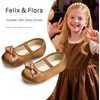 image:imageFelix amp Flora Toddler Flower Girl Dress Shoes  Girl Ballet Flats Party School Shoes WeddingBf27brown