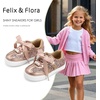 image:imageFelix amp Flora ToddlerLittle Kid Girls Running Shoes Glitter Sneakers Princess Fashion Casual Sports ShoesBs833champagne Pink