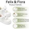 image:imageFelix amp Flora ToddlerLittle Kid Girls Running Shoes Glitter Sneakers Princess Fashion Casual Sports ShoesBs833glitter White