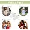 image:imageFelix amp Flora ToddlerLittle Kid Girls Running Shoes Glitter Sneakers Princess Fashion Casual Sports ShoesBs833glitter White