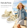 image:imageFelix amp Flora ToddlerLittle Kid Girls Running Shoes Glitter Sneakers Princess Fashion Casual Sports ShoesBs833gold