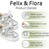 image:imageFelix amp Flora ToddlerLittle Kid Girls Running Shoes Glitter Sneakers Princess Fashion Casual Sports ShoesBs833silver