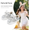 image:imageFelix amp Flora ToddlerLittle Kid Girls Running Shoes Glitter Sneakers Princess Fashion Casual Sports ShoesBs833silver