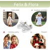 image:imageFelix amp Flora ToddlerLittle Kid Girls Running Shoes Glitter Sneakers Princess Fashion Casual Sports ShoesBs833silver