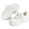 image:imageFelix amp Flora ToddlerLittle Kid Girls Running Shoes Glitter Sneakers Princess Fashion Casual Sports ShoesBs833glitter White