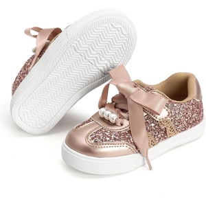 image:imageFelix amp Flora ToddlerLittle Kid Girls Running Shoes Glitter Sneakers Princess Fashion Casual Sports ShoesBs833champagne Pink