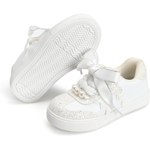 image:imageFelix amp Flora ToddlerLittle Kid Girls Running Shoes Glitter Sneakers Princess Fashion Casual Sports ShoesBs833glitter White