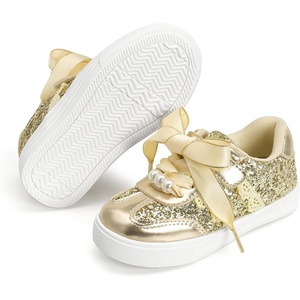 image:imageFelix amp Flora ToddlerLittle Kid Girls Running Shoes Glitter Sneakers Princess Fashion Casual Sports ShoesBs833gold