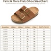 image:imageFelix amp Flora Toddler Kids Sandals Boys Girls Cork Footbed Slide With Adjustable Double Buckles Open Toe Casual Shoes