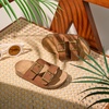 image:imageFelix amp Flora Toddler Kids Sandals Boys Girls Cork Footbed Slide With Adjustable Double Buckles Open Toe Casual Shoes
