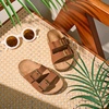 image:imageFelix amp Flora Toddler Kids Sandals Boys Girls Cork Footbed Slide With Adjustable Double Buckles Open Toe Casual Shoes