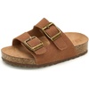 image:imageFelix amp Flora Toddler Kids Sandals Boys Girls Cork Footbed Slide With Adjustable Double Buckles Open Toe Casual Shoes