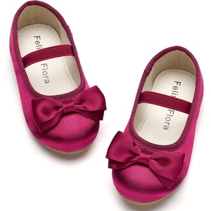 image:imageFelix amp Flora Toddler Flower Girl Dress Shoes  Girl Ballet Flats Party School Shoes WeddingBf27burgundy